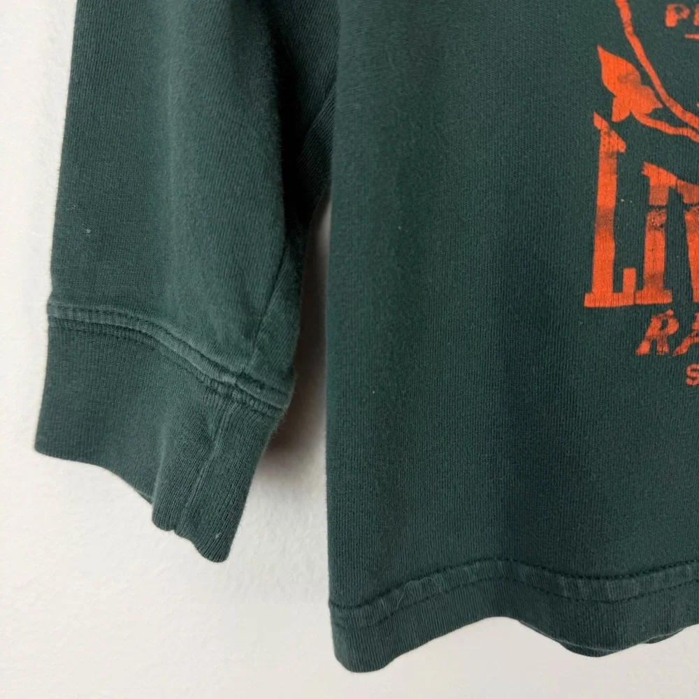 Polo Ralph Lauren Long Sleeve Shirt Green Live Decoy Duck Hunting Size 4